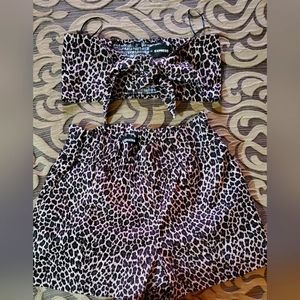 Express Shorts, Jacket and Tie Bandeau Top Set
